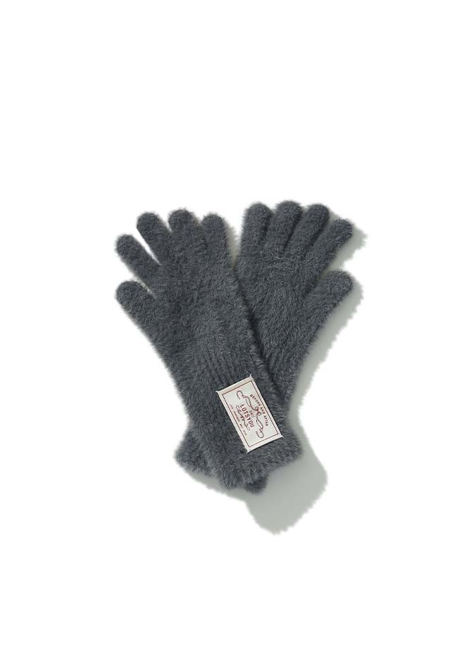 lotsyou_Puppy Fuzzy Gloves Gray