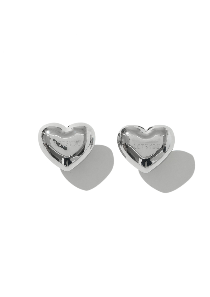 lotsyou_Heart Chocolate Earing Silver