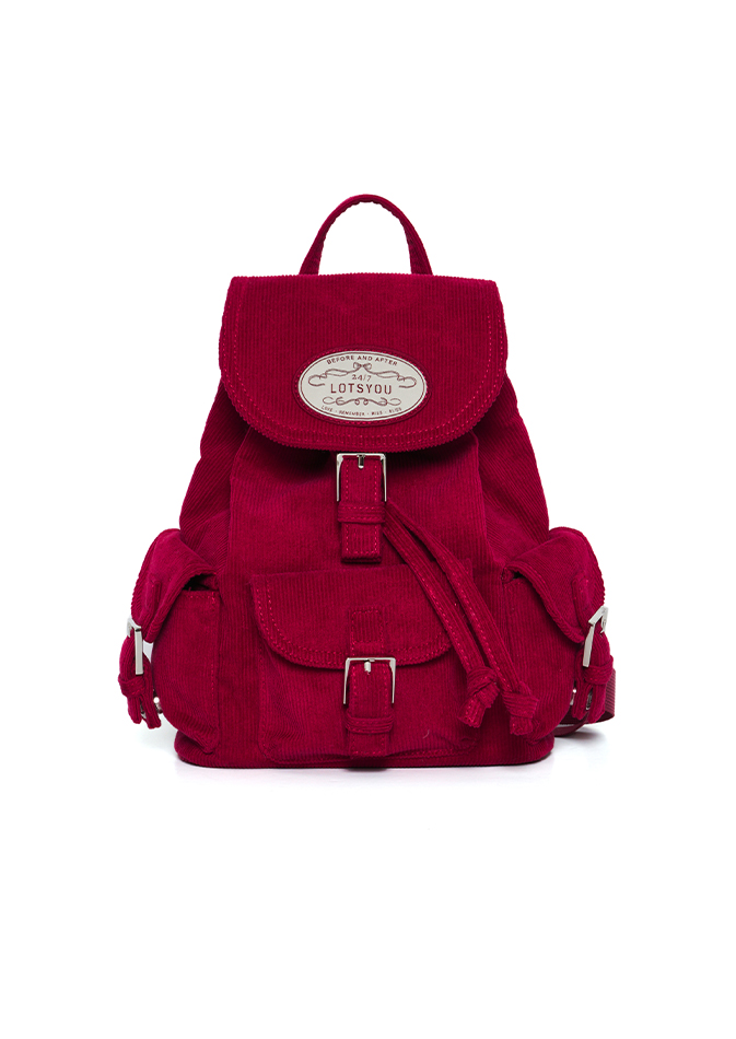 lotsyou_Holiday chubby backpack Red