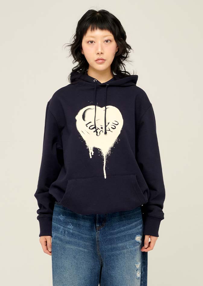 lotsyou_Melting Heart Candy Hoodie Navy